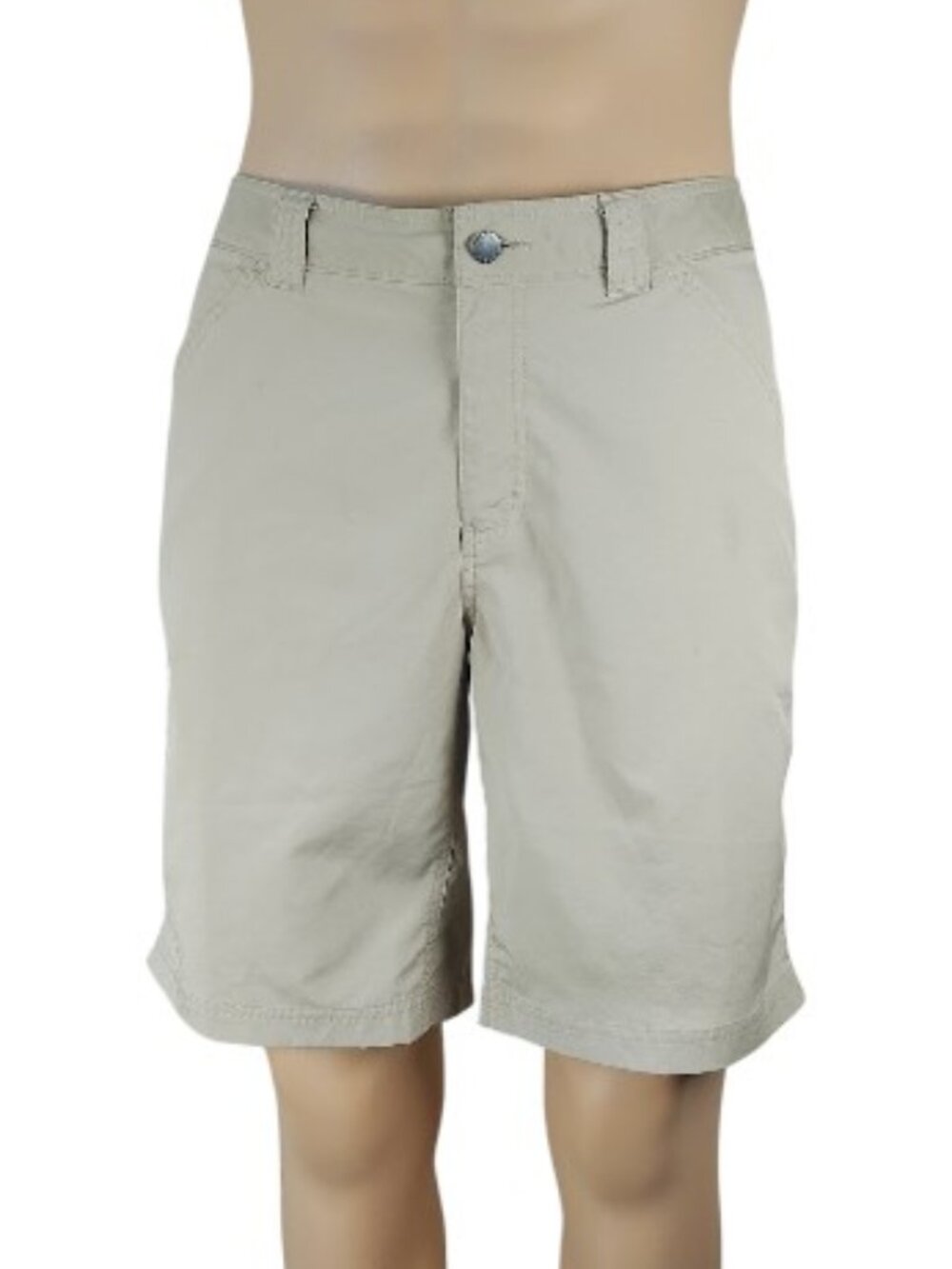 Columbia Men's Beige Silver Ridge Flat Front Omni-Shade Cargo Shorts Size 38